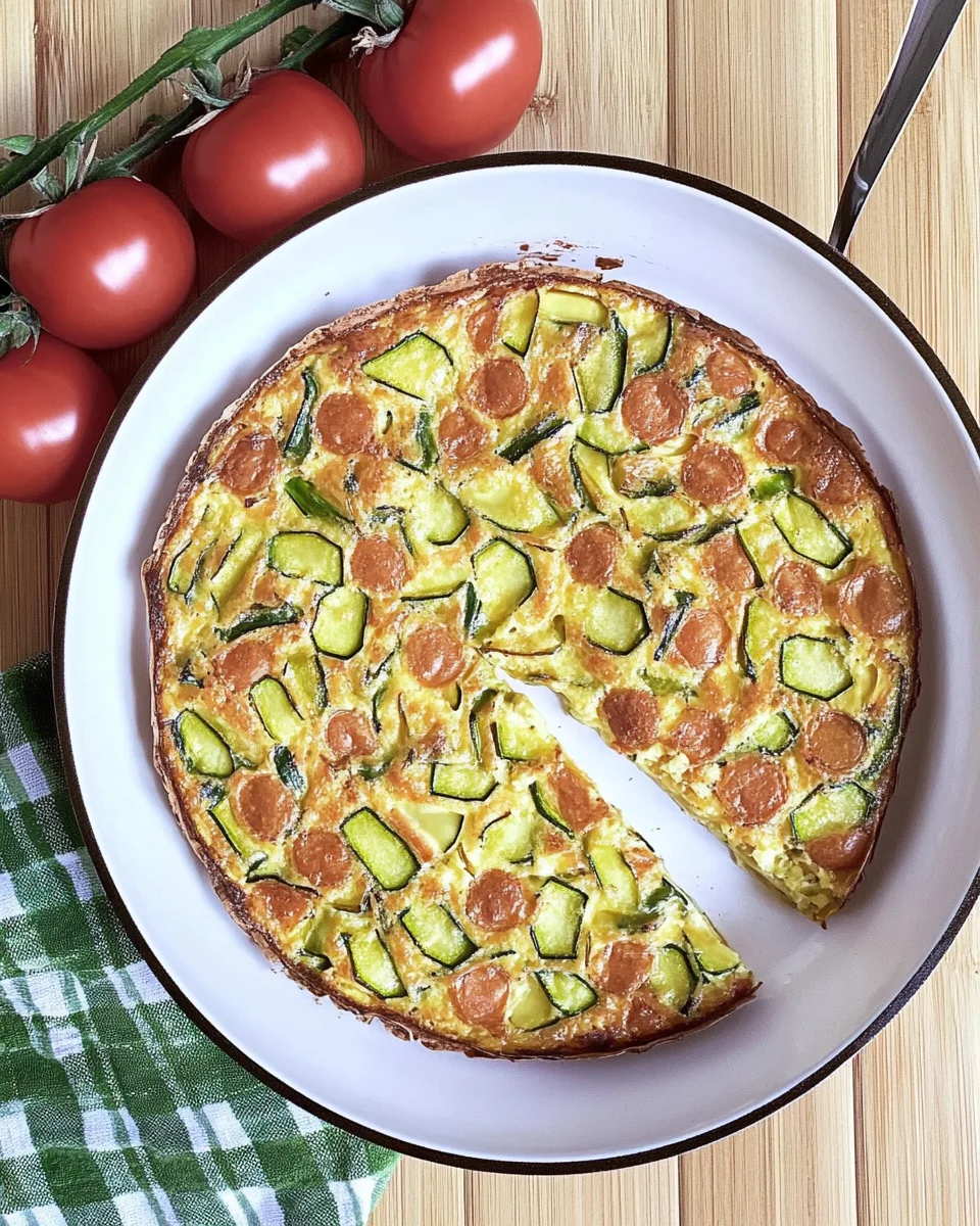 Frittata di patate e zucchine al forno