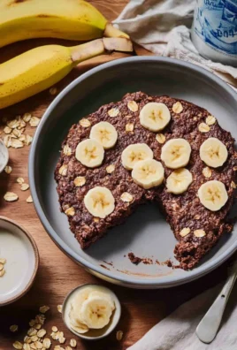 Torta di Avena e Banana al Cioccolato