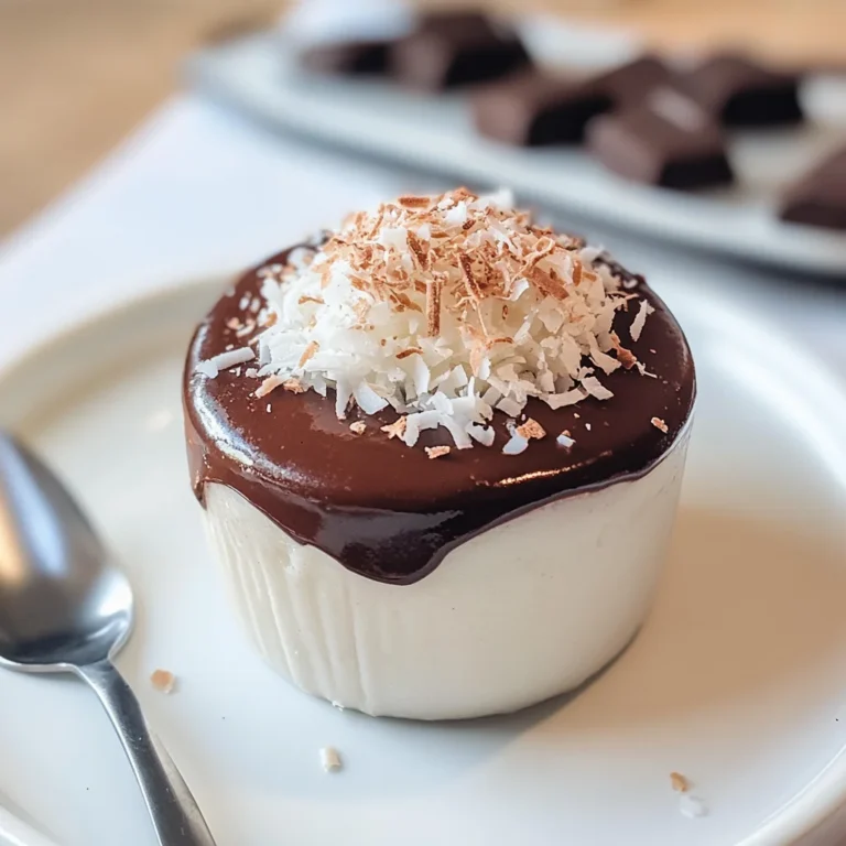 Budino al cocco e cioccolato