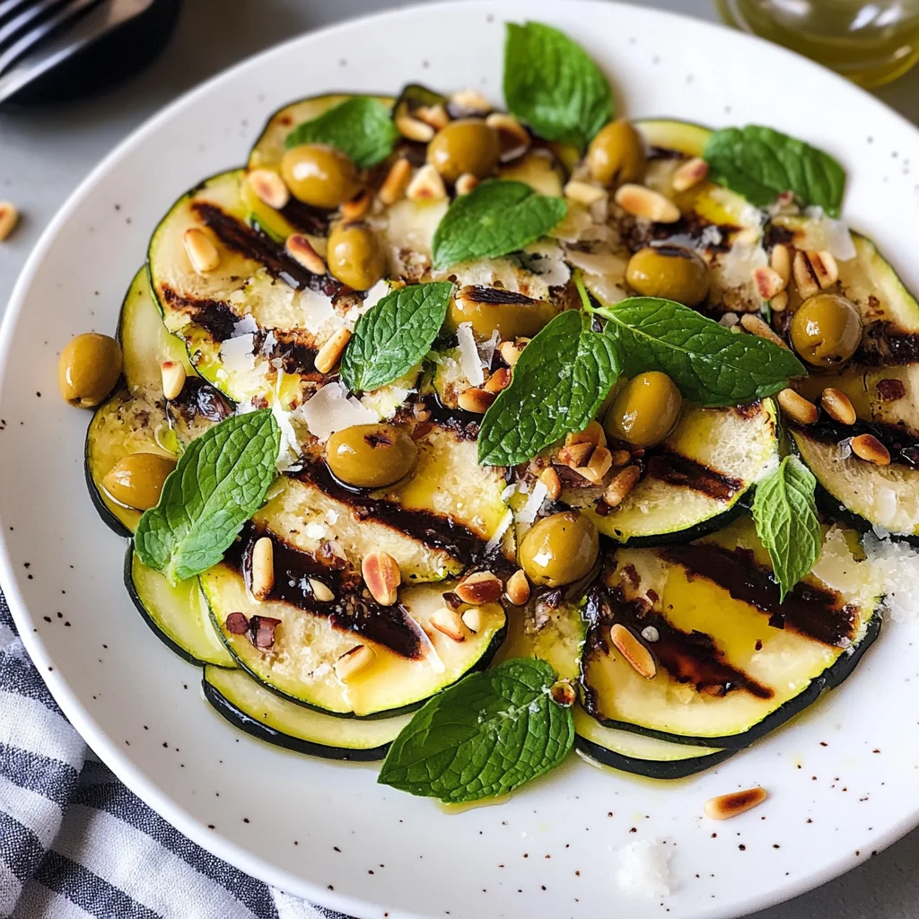 Carpaccio di zucchine.