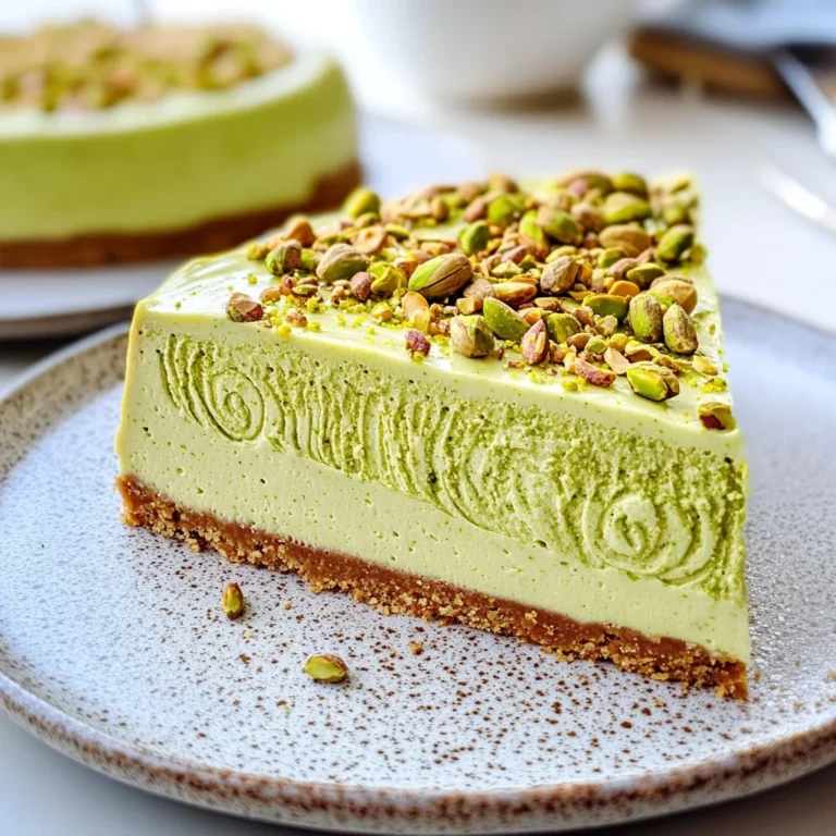 Cheesecake al pistacchio