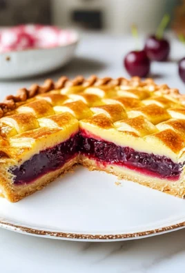 Crostata frangipane con ciliegie