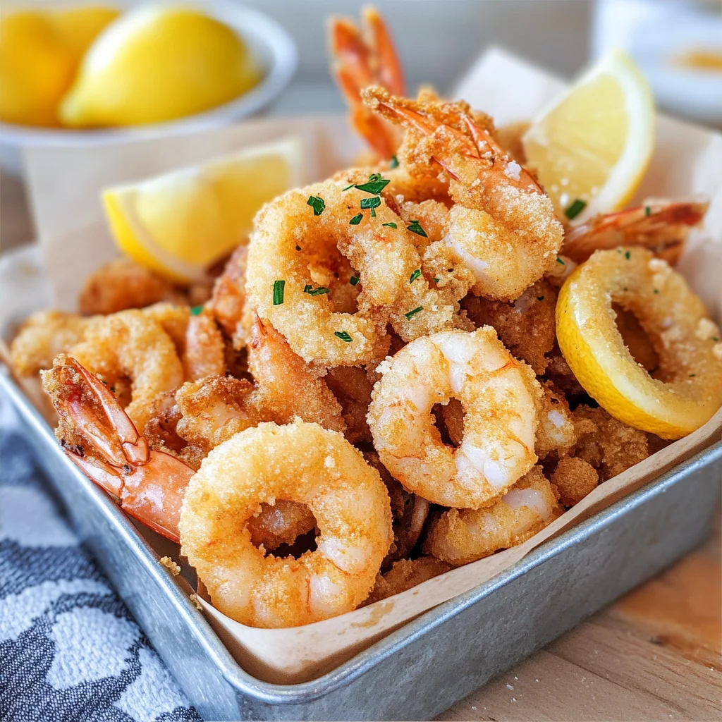 Frittura di totani e gamberi