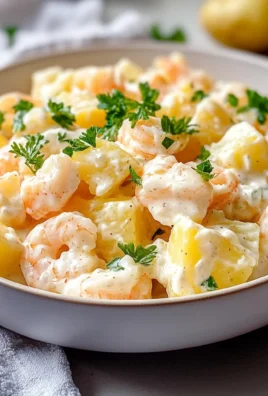 Insalata di patate e gamberi