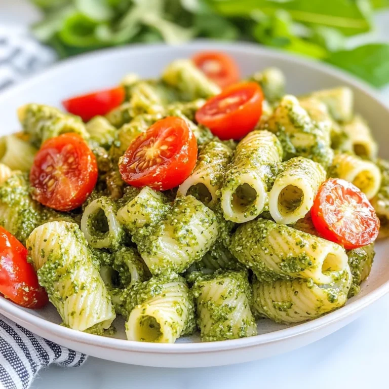 Pasta al pesto di rucola