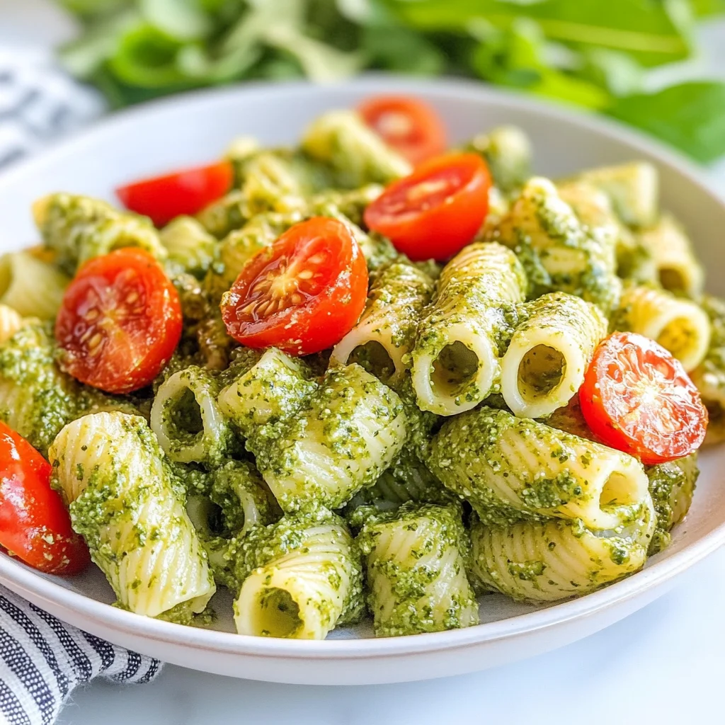 Pasta al pesto di rucola