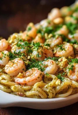 Pasta con gamberi e pistacchio