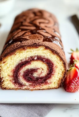 Rotolo marmorizzato con marmellata