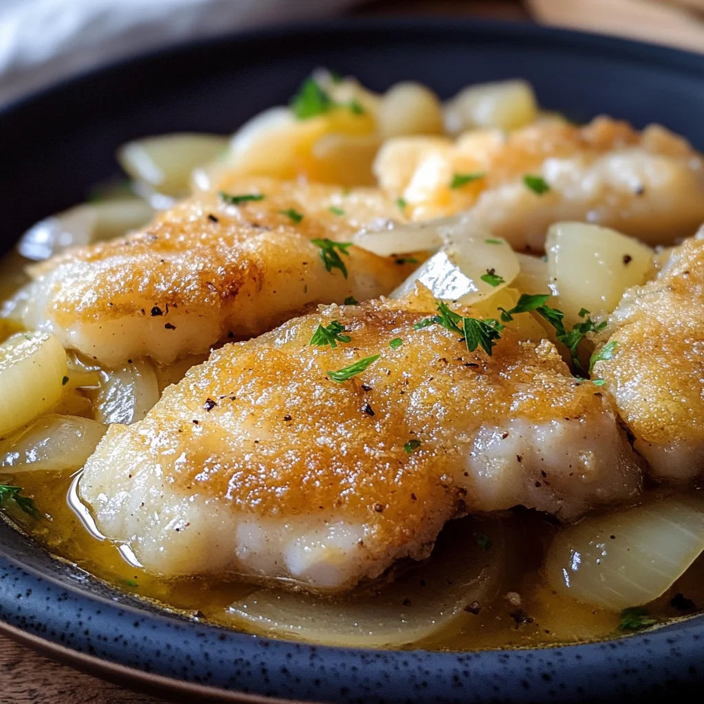 Baccalà con cipolle