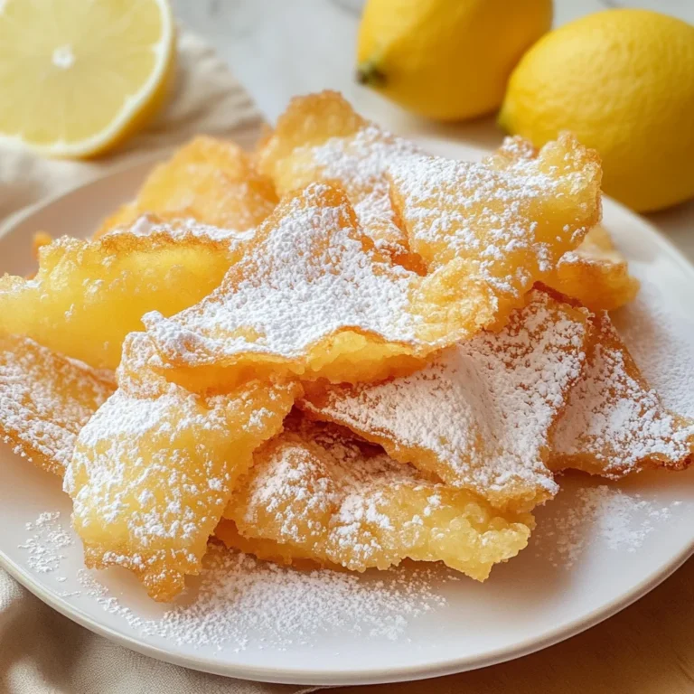 Chiacchiere al limoncello