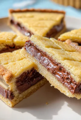 Crostata con barrette al cioccolato