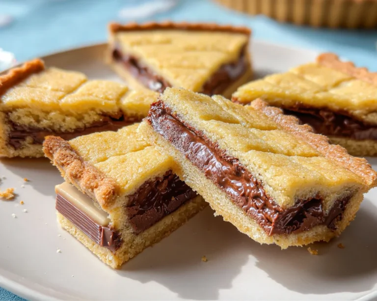 Crostata con barrette al cioccolato