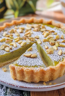 Crostata della nonna al pistacchio