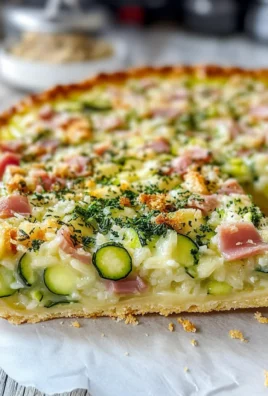 Crostata di riso con prosciutto cotto stracchino e zucchine