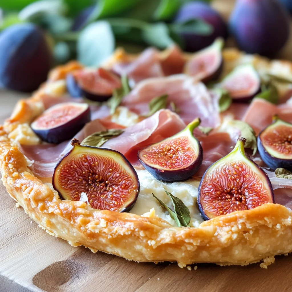 Crostata salata prosciutto e fichi