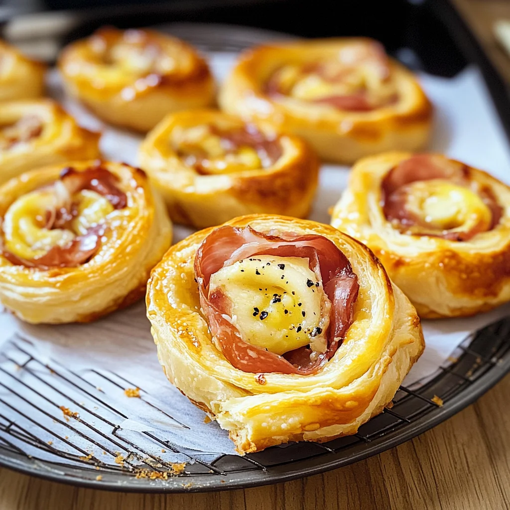 Girelle di pasta sfoglia salate