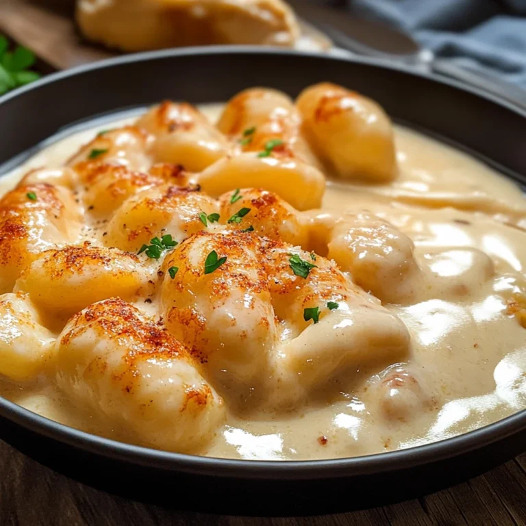 Gnocchi alla crema di scampi