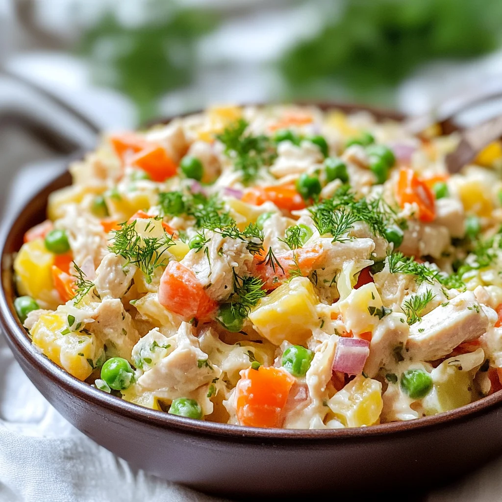 Insalata russa con pollo