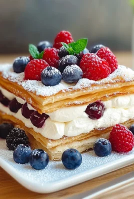 Millefoglie ai frutti di bosco