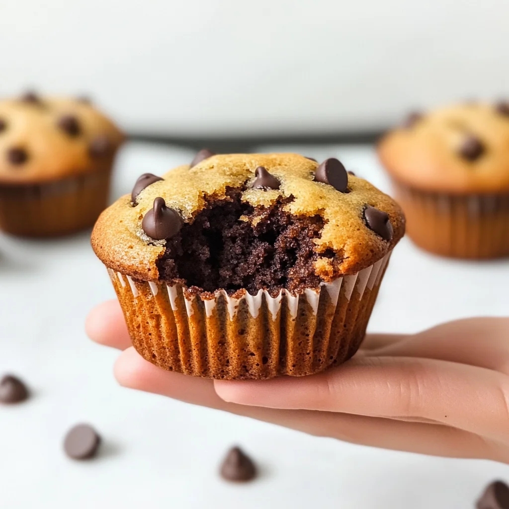 Muffin con gocce di cioccolato