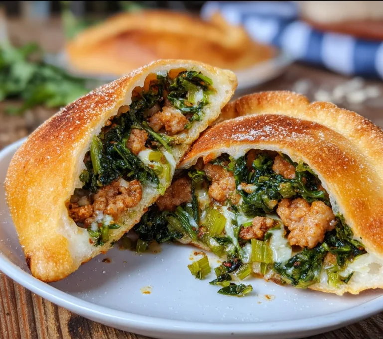 Panzerotti con salsiccia e friarielli