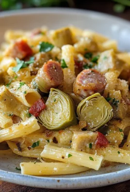 Pasta con carciofi e salsiccia