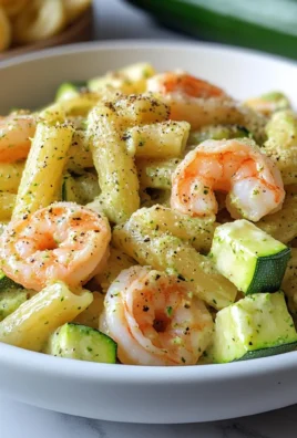 Pasta con gamberi e zucchine