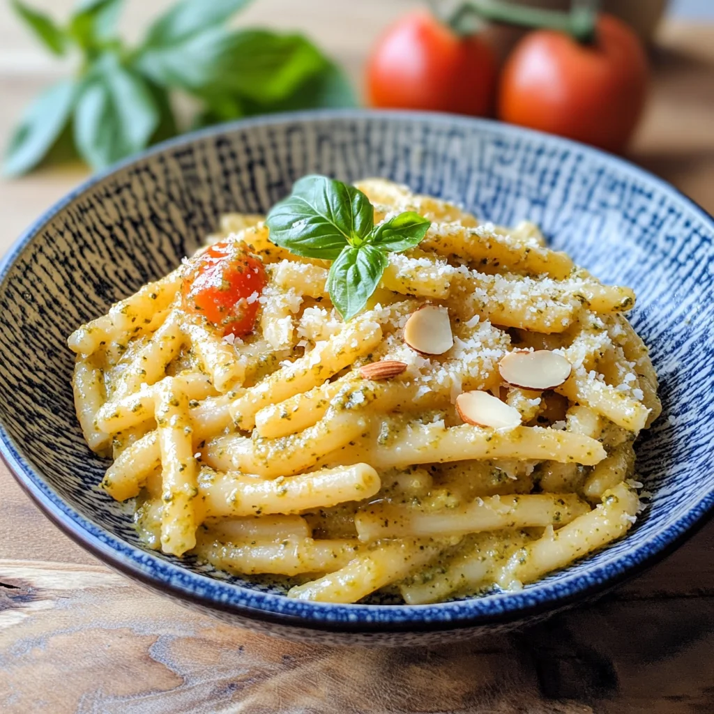 Pasta con pesto alla siciliana