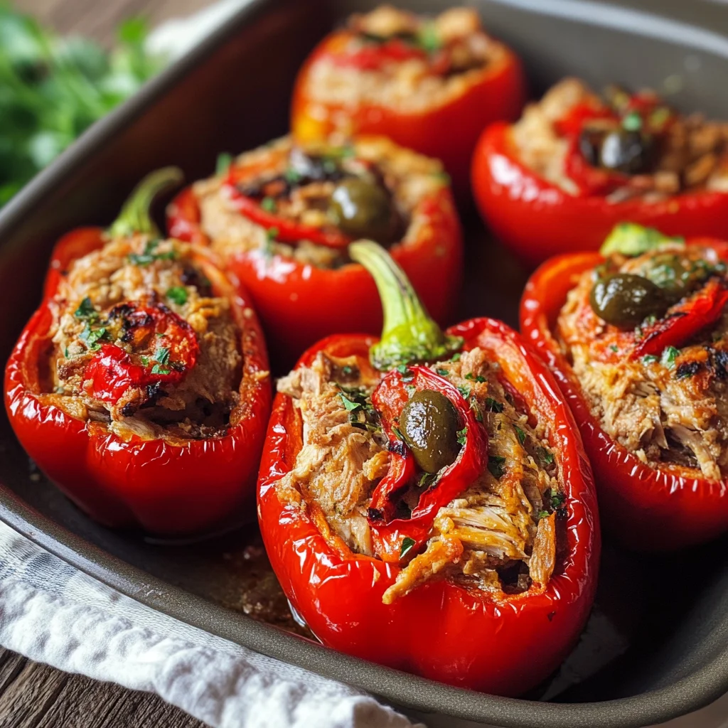 Peperoni ripieni di tonno