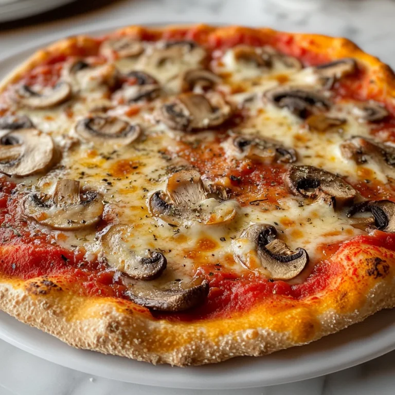 Pizza semintegrale ai funghi