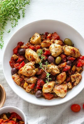 Pollo con olive e pomodorini
