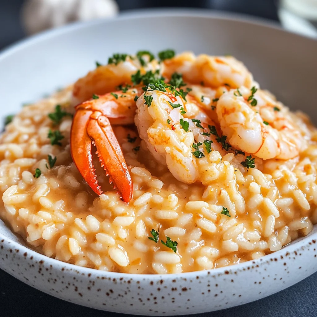 Risotto alla crema di scampi