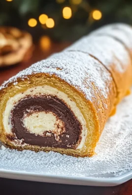 Rotolo di pandoro con nutella