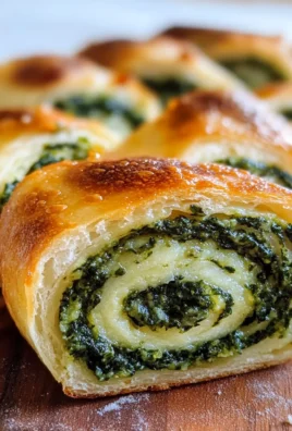 Rotolo di pizza con spinaci