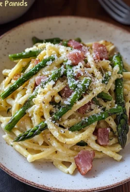 Trofie con asparagi e pancetta