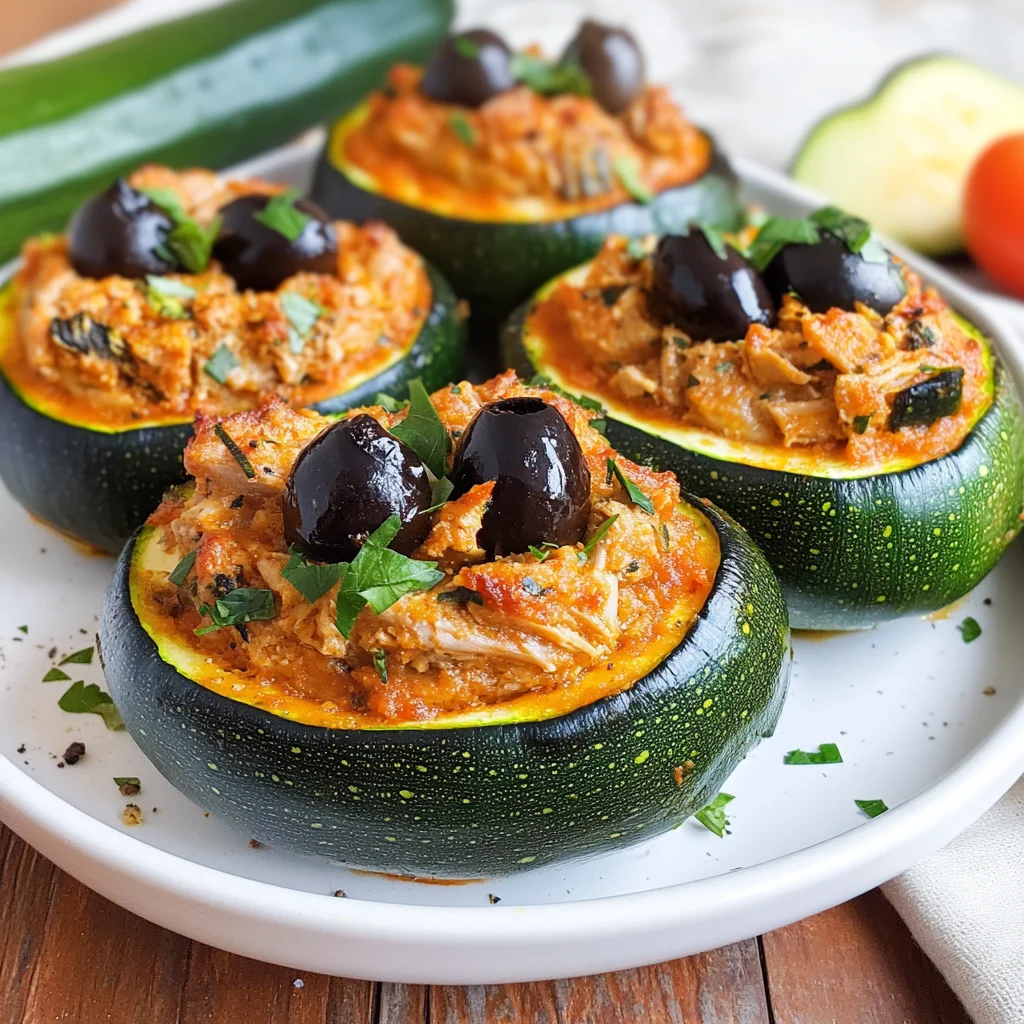 Zucchine ripiene di tonno