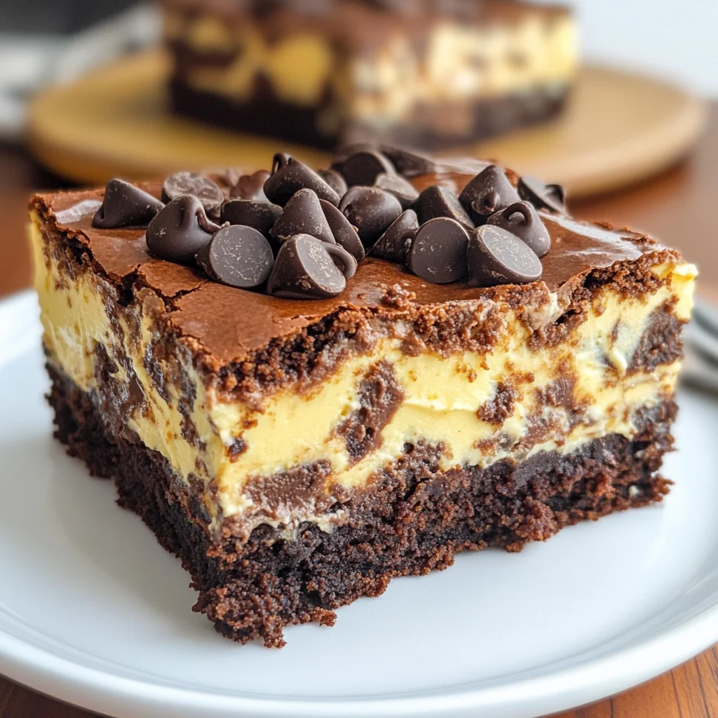 Brownie cheesecake
