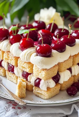 Charlotte chantilly e ciliegie