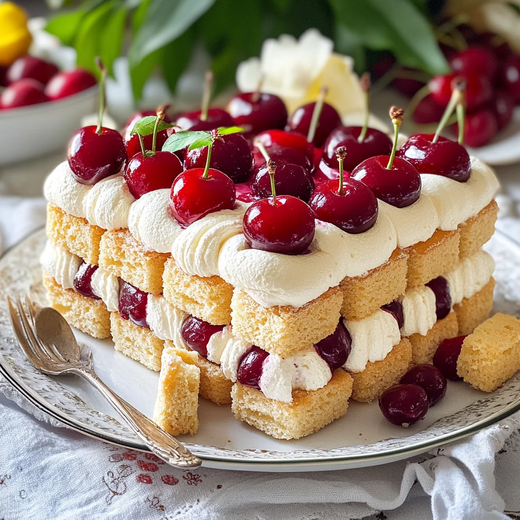 Charlotte chantilly e ciliegie