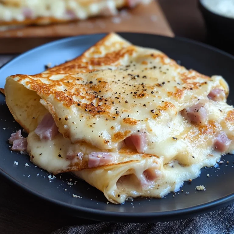 Crepes prosciutto e formaggio