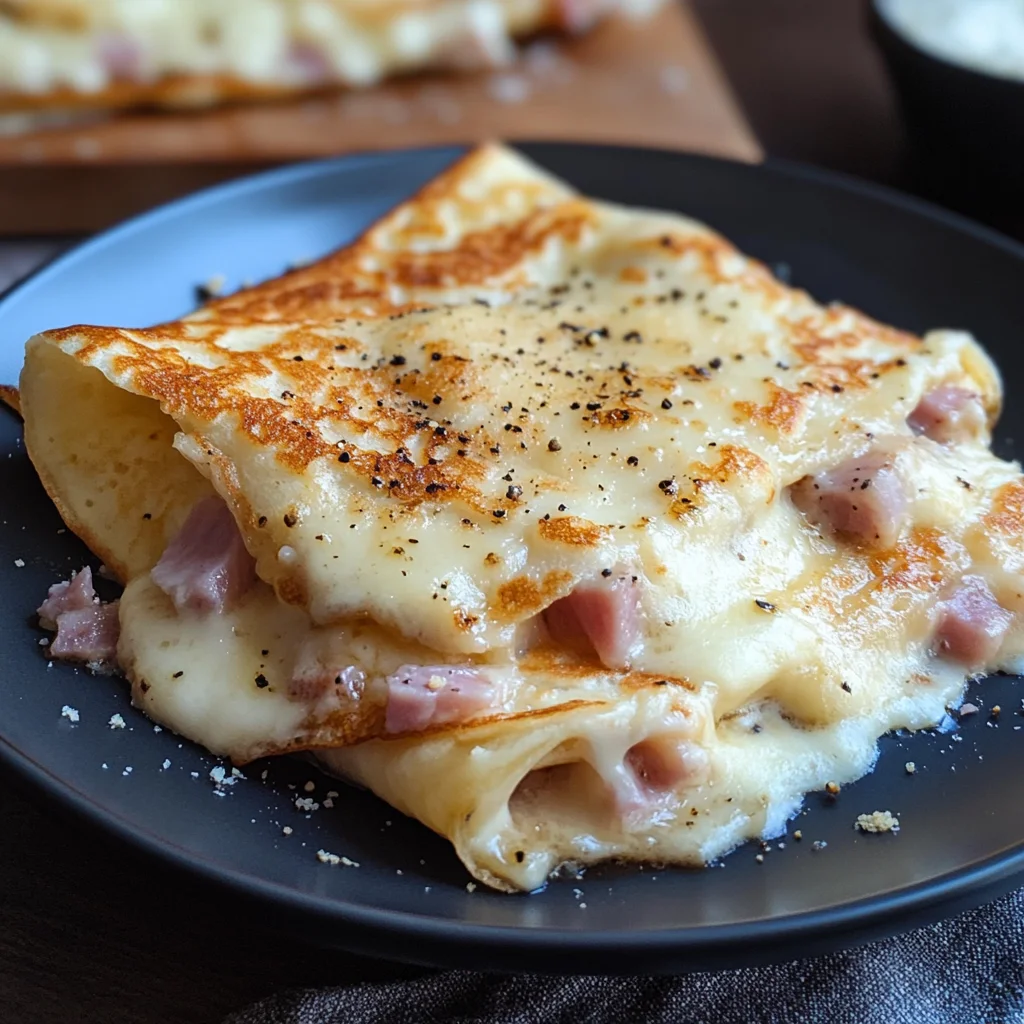 Crepes prosciutto e formaggio