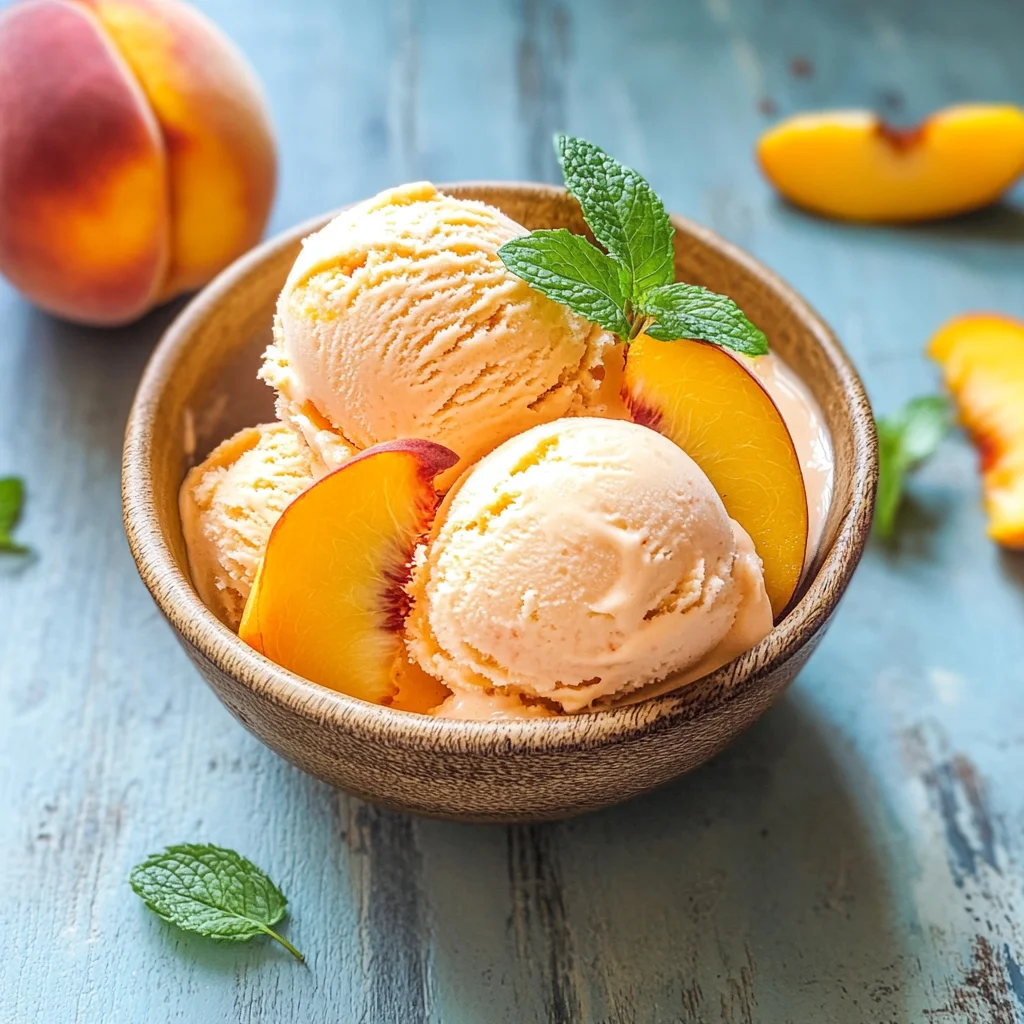 Gelato alla pesca