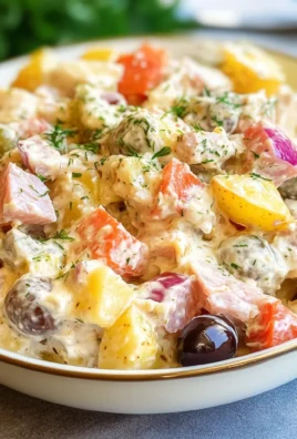 Insalata di patate con tonno