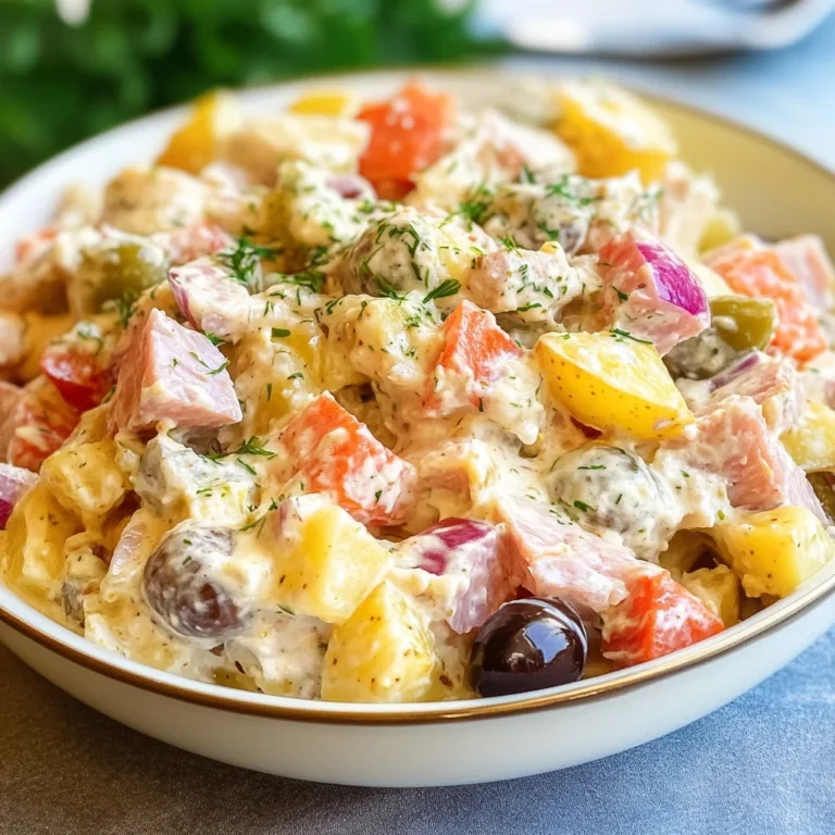 Insalata di patate con tonno