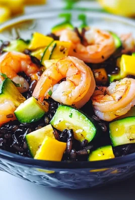 Insalata di riso venere gamberi e zucchine