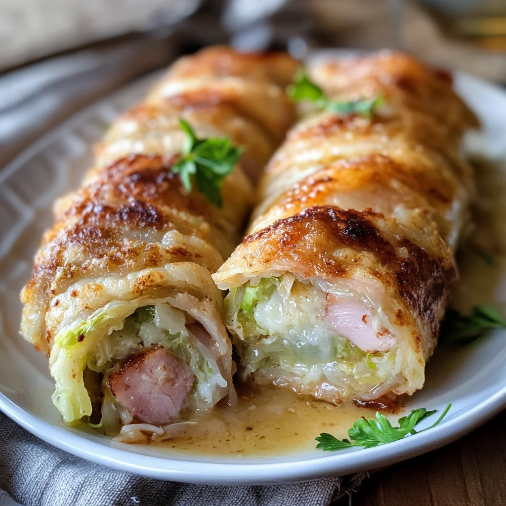 Involtini di maiale e verza