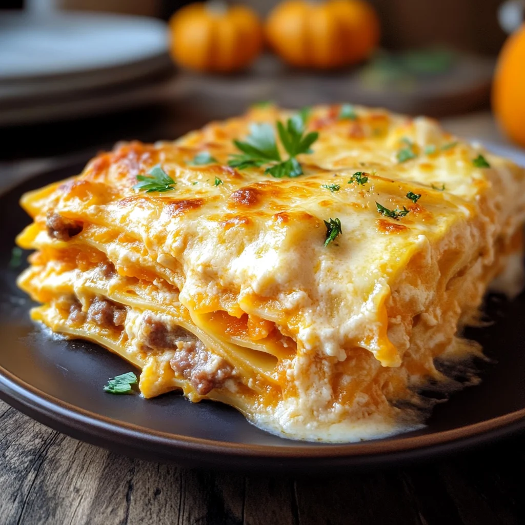 Lasagne zucca e salsiccia