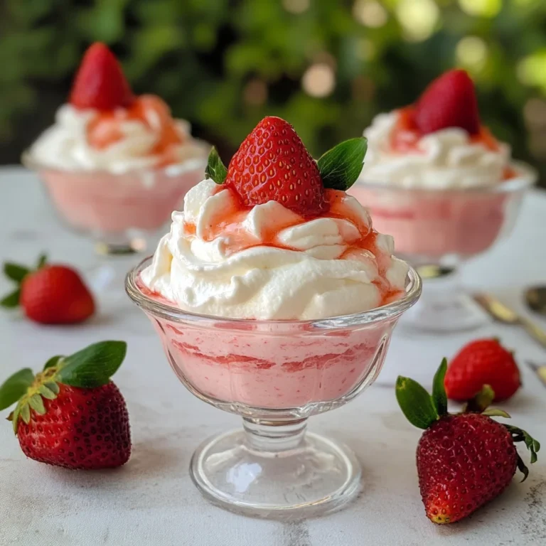 Mousse di fragole e yogurt greco
