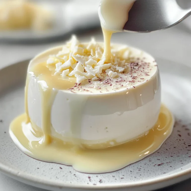 Panna cotta al cioccolato bianco