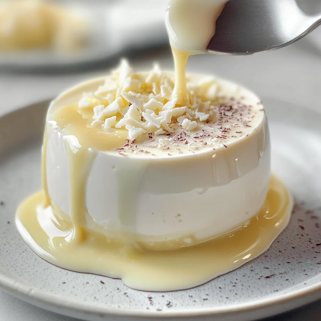 Panna cotta al cioccolato bianco